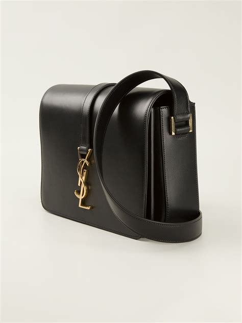 ysl saddle bag black|saint laurent monogram crossbody bag.